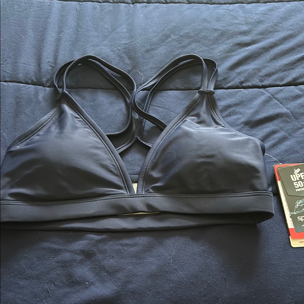 Speedo bikini top- perfect support/ V cut/ cross back- New w/ tags
